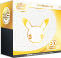 Pokémon TCG 30th Celebration Elite Trainer Box, sealed white and gold box with Pikachu silhouette